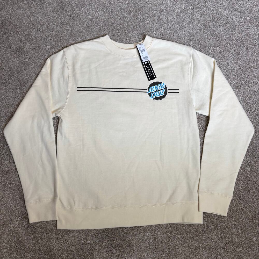 Santa Cruz Skateboards Crewneck Sweatshirt Bone Logo Mens Size Small *NWT New*